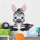 cute baby zebra Wall Decal