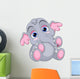 Cute Baby Elephant Wall Decal
