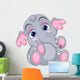 Cute Baby Elephant Wall Decal