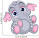 Cute Baby Elephant Wall Decal