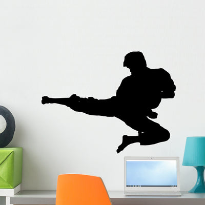 Kick shown on a wall