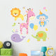 Baby Party Animals Wall Decal