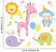Baby Party Animals Wall Decal