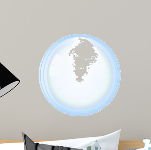 Vector soap bubble Wall Decal