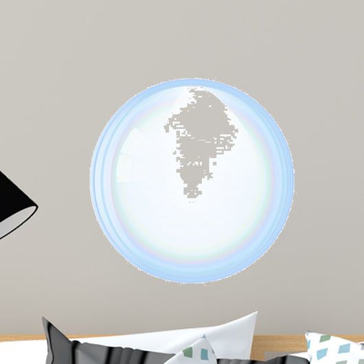 Vector soap bubble Wall Decal