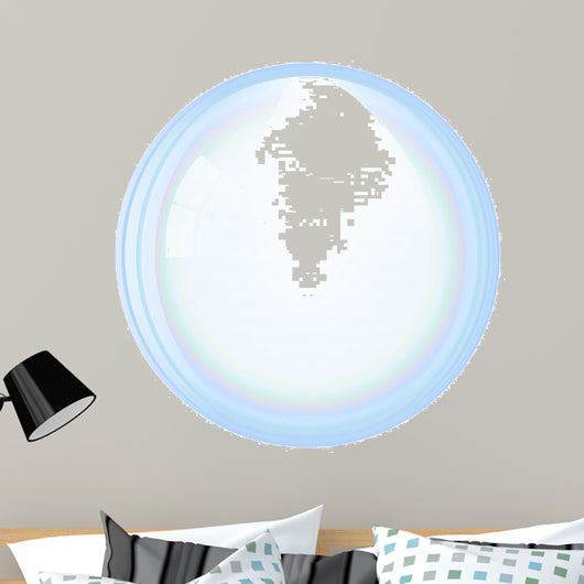 Vector soap bubble Wall Decal