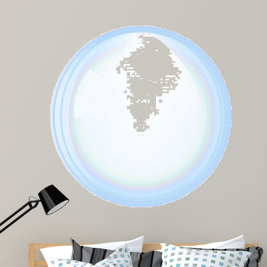 Vector soap bubble Wall Decal