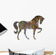 Cheerful Rainbow Horse Wall Decal