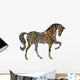 Cheerful Rainbow Horse Wall Decal