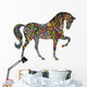 Cheerful Rainbow Horse Wall Decal
