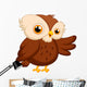 Cute Owl Cartoon Waving 