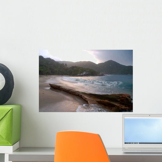 Tropical Coast Wall Decal Design 2