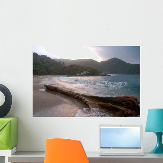 Tropical Coast Wall Decal Design 2