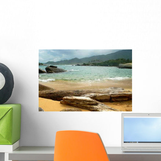 Strand im Tayrona National Park Wall Decal Design 1