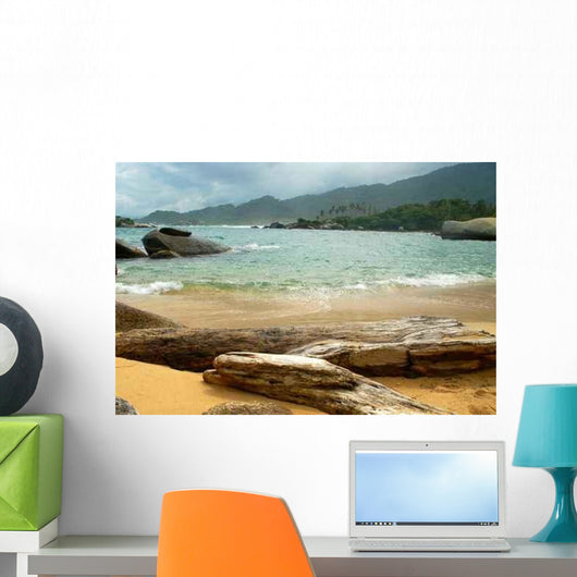 Strand im Tayrona National Park Wall Decal Design 1