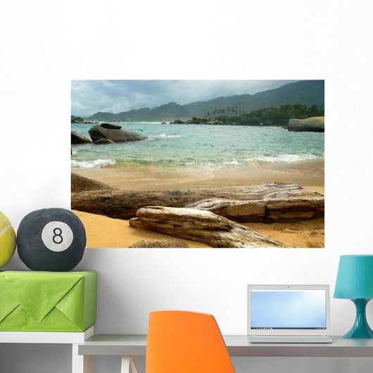 Strand im Tayrona National Park Wall Decal Design 1