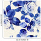 Roses Seamless Pattern Wall Decal