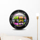 Camera photo lens with internet production technology concept,le Wall Decal