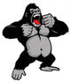 awesome kingkong standing Wall Decal