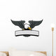 eagle mascot griping the sign Wall Decal