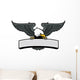 eagle mascot griping the sign Wall Decal