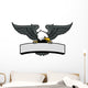 eagle mascot griping the sign Wall Decal