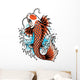 koi fish tattoo Wall Decal