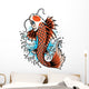 koi fish tattoo Wall Decal