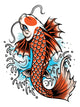 koi fish tattoo Wall Decal