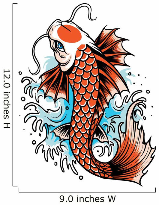 koi fish tattoo Wall Decal