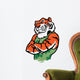 muscle tiger fighter posing Wall Decal