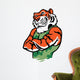 muscle tiger fighter posing Wall Decal