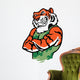 muscle tiger fighter posing Wall Decal