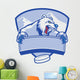 polar bear mascot Wall Decal