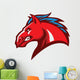 angry horse head mascot Wall Decal