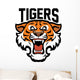 angry tiger head Wall Decal