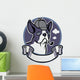 boston terrier dog wear a detective hat Wall Decal