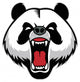 panda head mascot Wall Decal