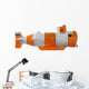 Orange White Submarine Wall Decal