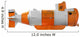 Orangewhite Submarine Wall Decal