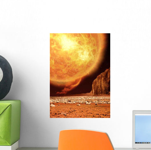 Red Giant Space Astronomy Wall Decal