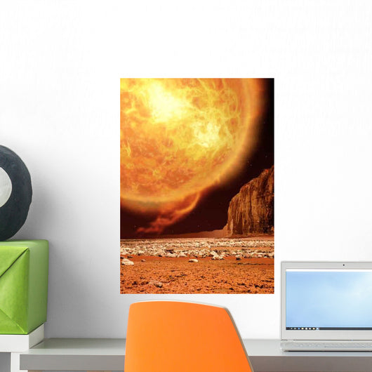Red Giant Space Astronomy Wall Decal