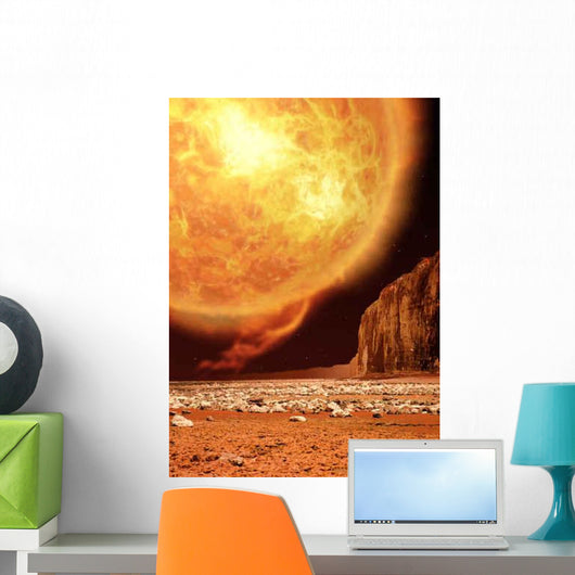 Red Giant Space Astronomy Wall Decal