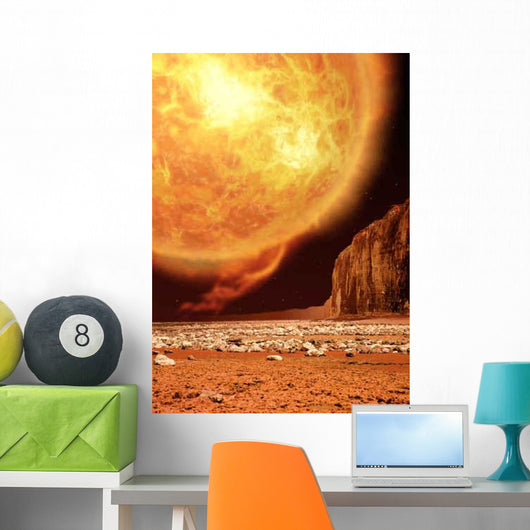 Red Giant Space Astronomy Wall Decal
