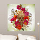 Skull and Flowers Day of the Dead Wall Mural