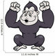 Vector Illustration of Gorilla Cartoon 