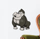 Vector illustration of Gorilla Cartoon Wall Decal