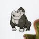 Vector illustration of Gorilla Cartoon Wall Decal