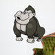 Vector illustration of Gorilla Cartoon Wall Decal