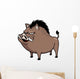 Vector illustration of Wild boar Wall Decal